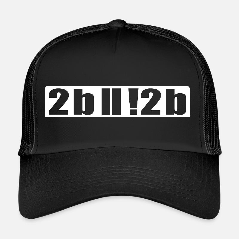 Sein oder nicht sein Programmierer Nerd IT Shirt - Trucker Cap - Schwarz/Schwarz
