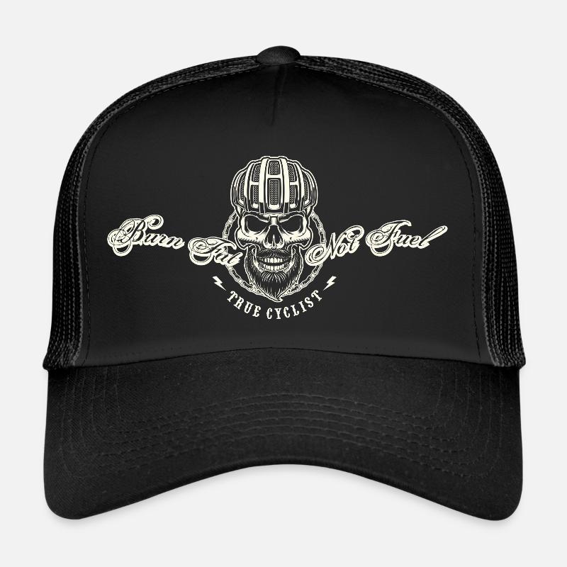 True Cyclist - brûler les graisses pas le carburant Casquette trucker 