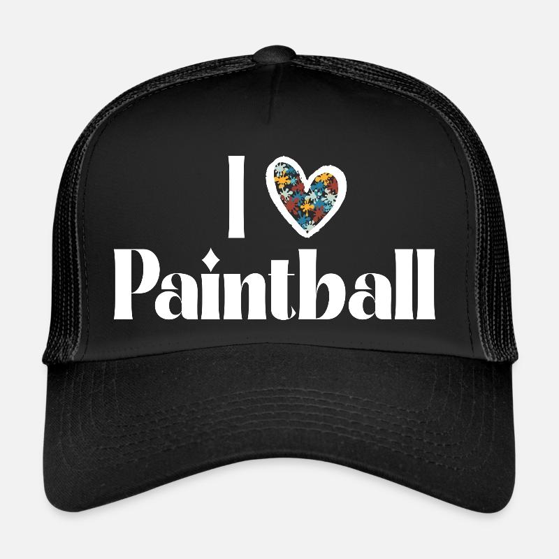iLoVePaintbal - Trucker Cap - Schwarz/Schwarz