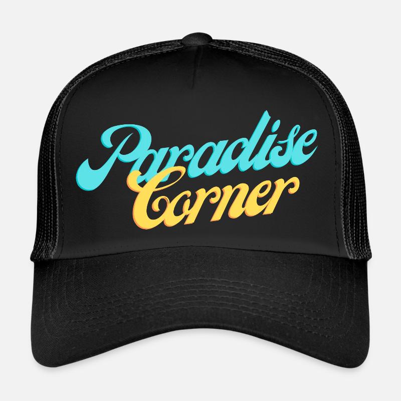Paradise Corner - Trucker Cap - black/black