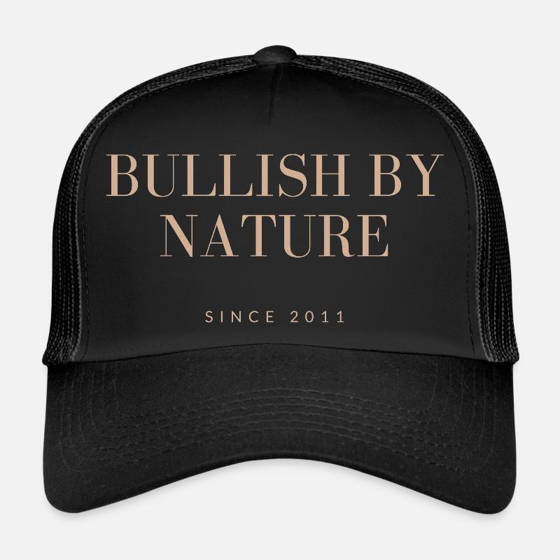 Bullish by nature - Trucker Cap - Schwarz/Schwarz