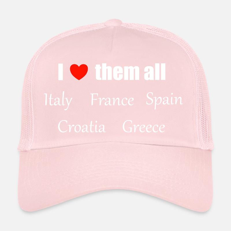 Je les aime tous Casquette trucker