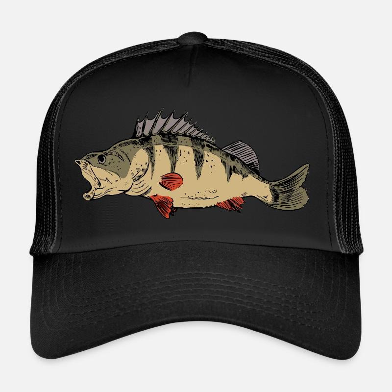 Ritters de pêche à la perche Pêcheurs prédateurs de perches Casquette trucker 