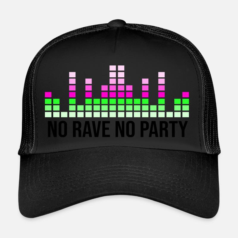 Pas de rave pas de fête Casquette trucker 