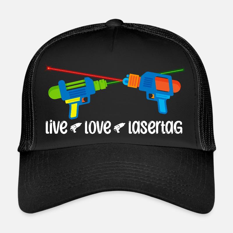 Live Love Laser Tag Trucker Cap
