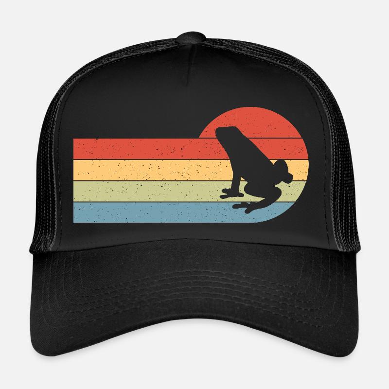 Frog Herpetologist Retro Toad Lover Vintage Trucker Cap