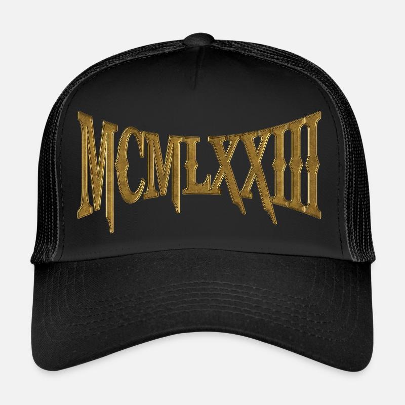 MCMLXXIII 1973 50. Geburtstag B-Day Geburtstagsgeschenk Trucker Cap