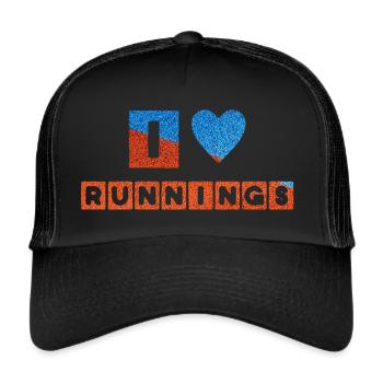 Agility Runnings - Trucker Cap - Schwarz/Schwarz - Vorne