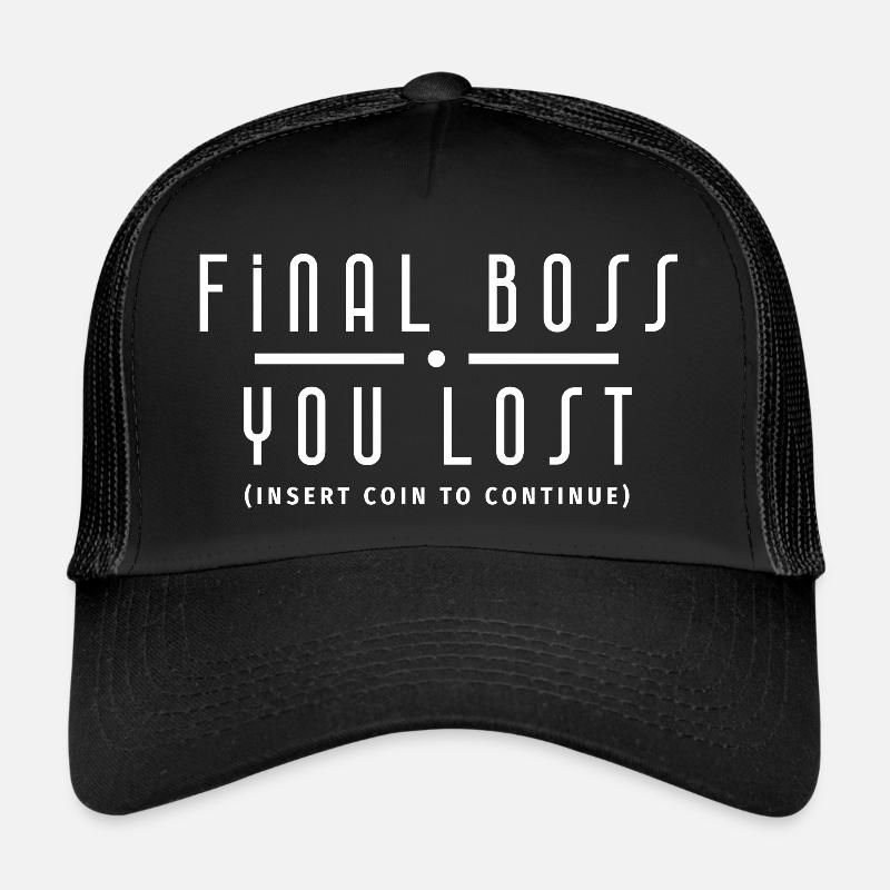 Final Version Blanc Gamer Casquette trucker 