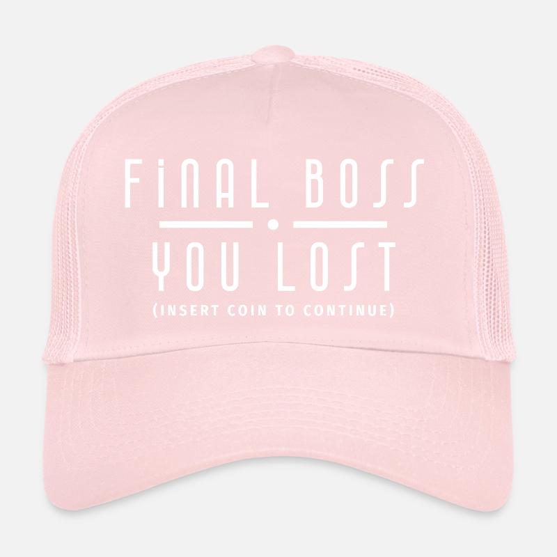 Final Version Blanc Gamer Casquette trucker 