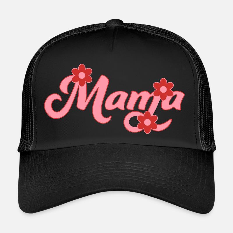 Swoosh Mama - Trucker Cap - Schwarz/Schwarz