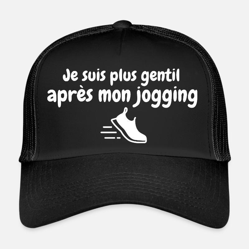 Je suis plus sympa aprs mon jogging, course Casquette trucker 
