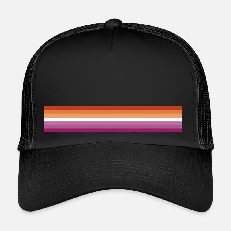Drapeau de la fierté lesbienne Casquette trucker 