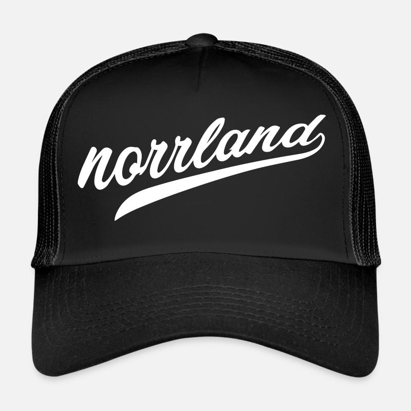 Norrland von umedesign - Trucker Cap - Schwarz/Schwarz