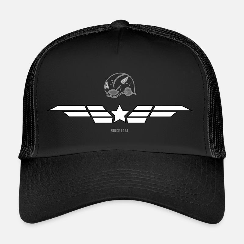 Comic hero shield helmet Captain Trucker Cap