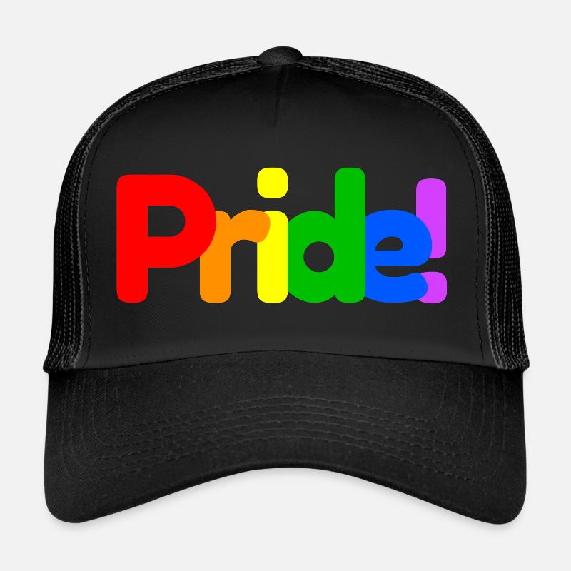 Pride LGBT Gay Pride - Trucker Cap - Schwarz/Schwarz