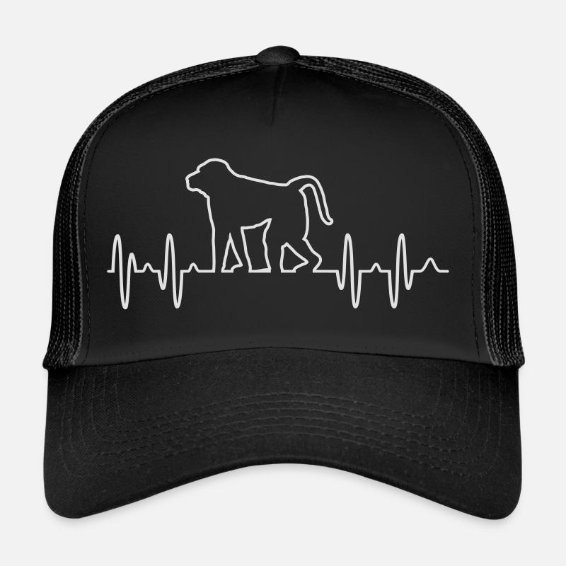 Affe - Trucker Cap - Schwarz/Schwarz