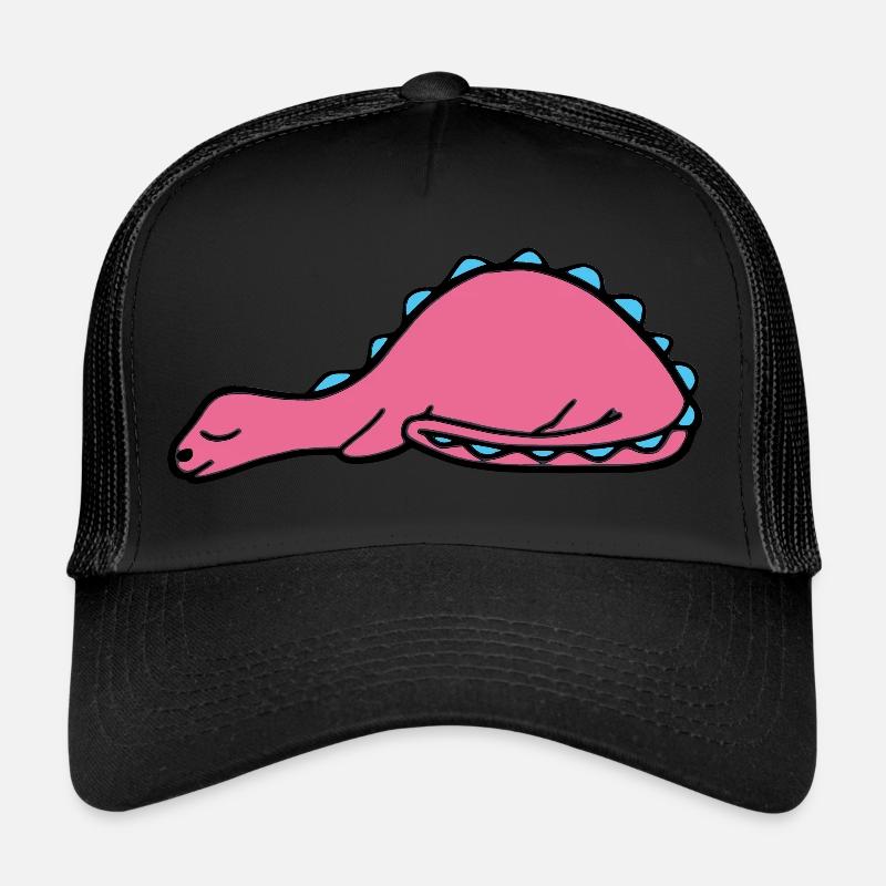 schlafender Dino Dinosaurier Kinder süß rosa neu Trucker Cap