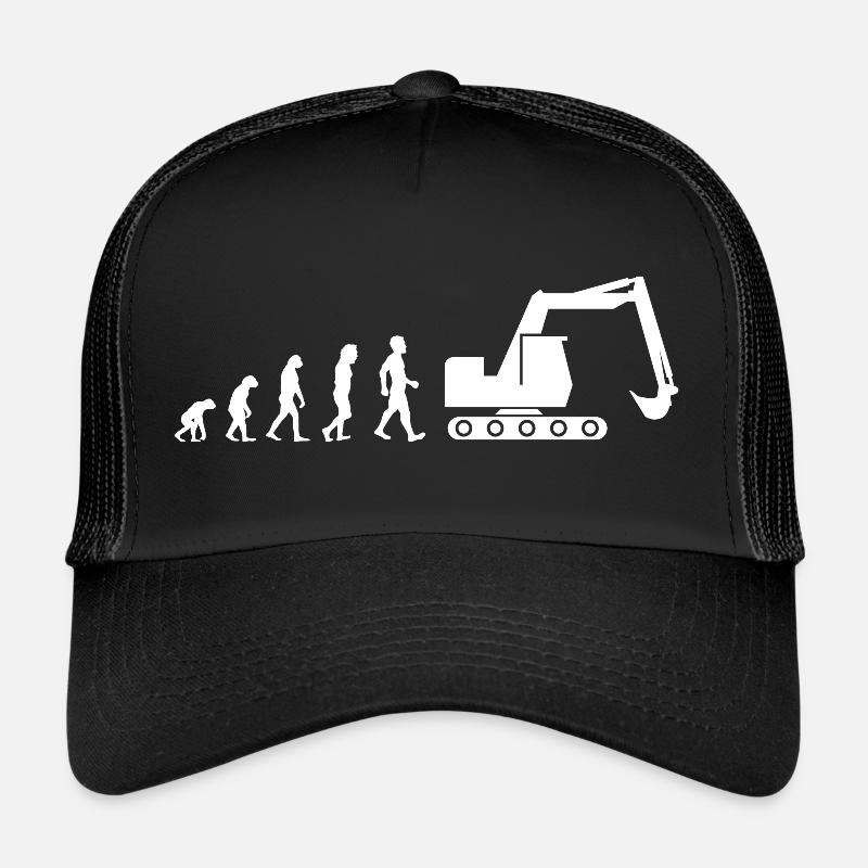 Baggerfahrer Evolution Beruf Job Shirt Geschenk Trucker Cap