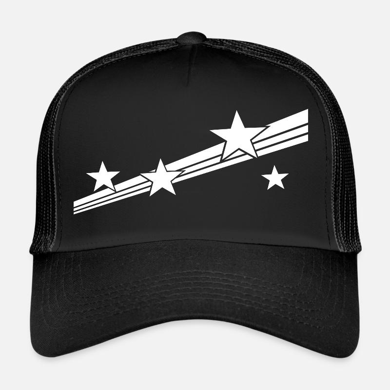 star - Casquette trucker - noir/noir
