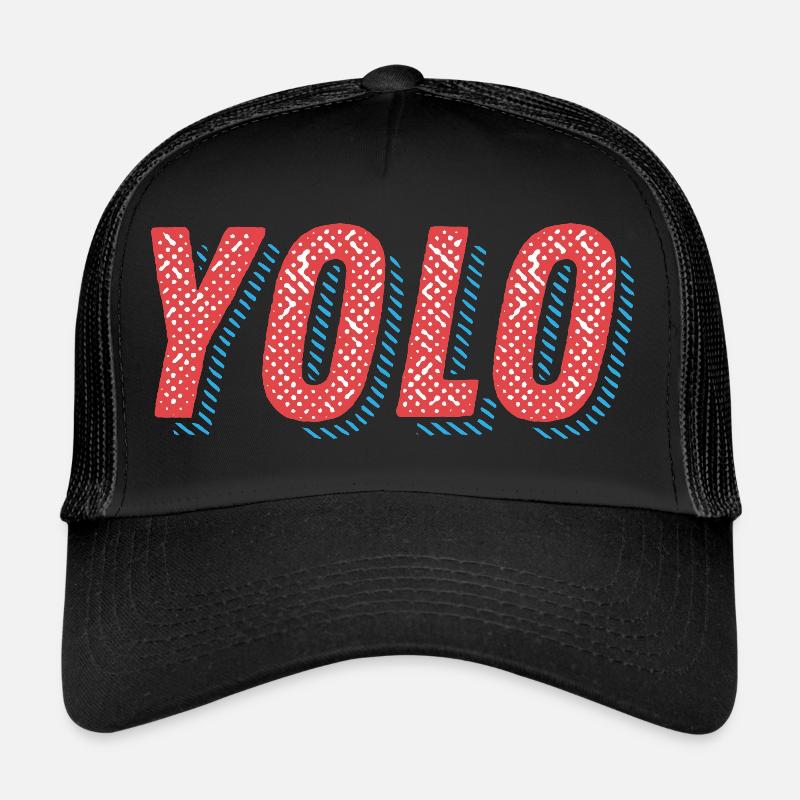 Yolo - Trucker Cap - Schwarz/Schwarz