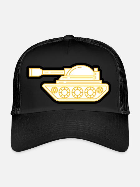 réservoir - Casquette trucker  - noir/noir - Devant