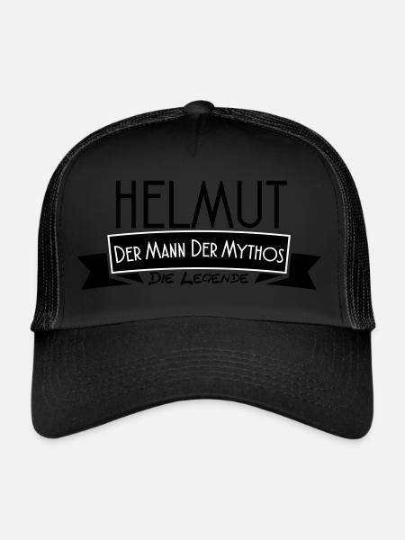 helmut the man of myth the legend - Trucker Cap - black/black - Front