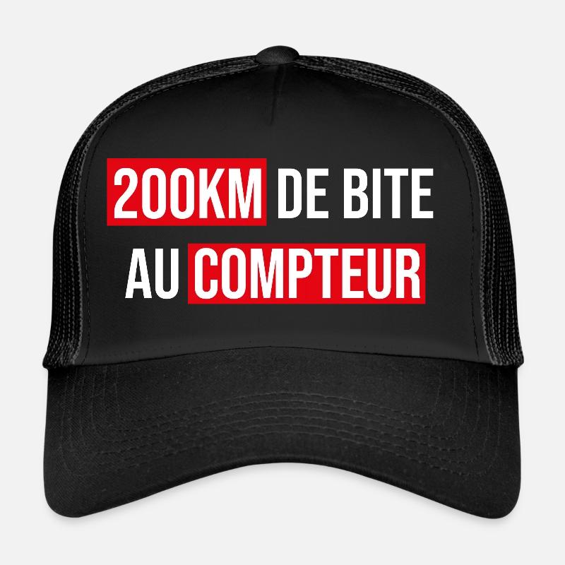 200km de bite au compteur Casquette trucker 