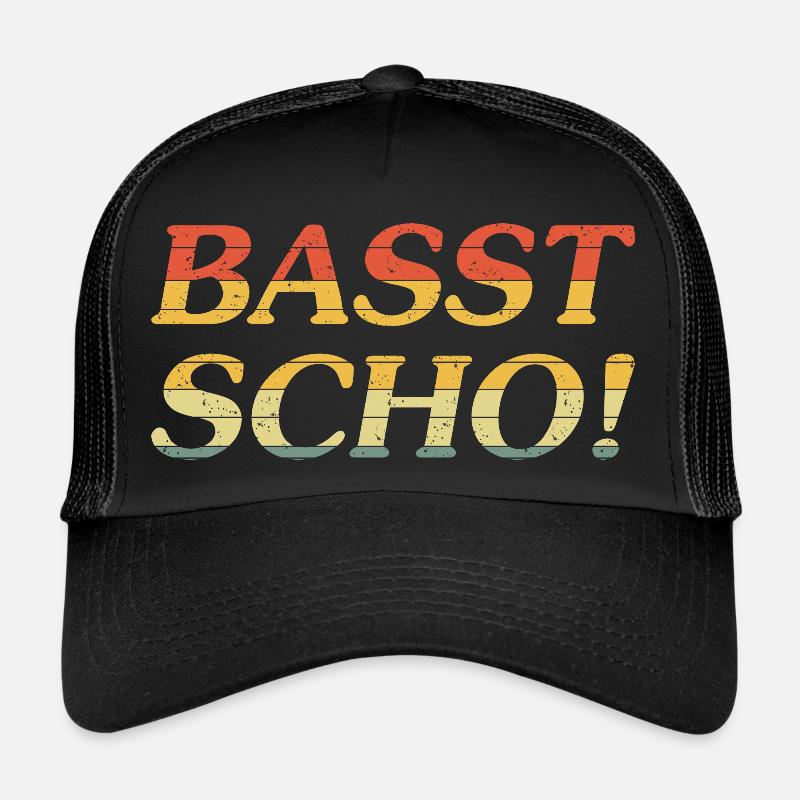Basst Scho! - Trucker Cap - Schwarz/Schwarz
