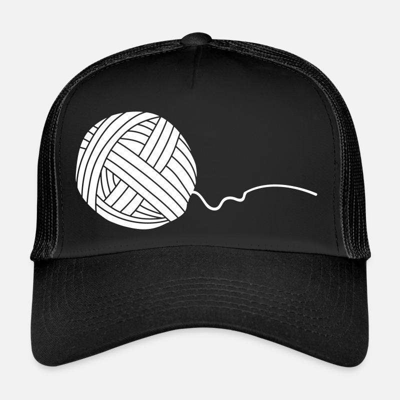 Laine Wollenkneuel blanc (objet vectoriel) Casquette trucker 