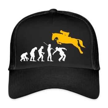 Drôle de cavalier de saut d’obstacles Cavalier Cavalier cavalier Cavalier - Casquette trucker  - noir/noir - Devant