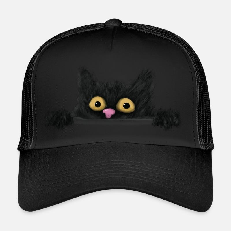 Chat peeping Casquette trucker 