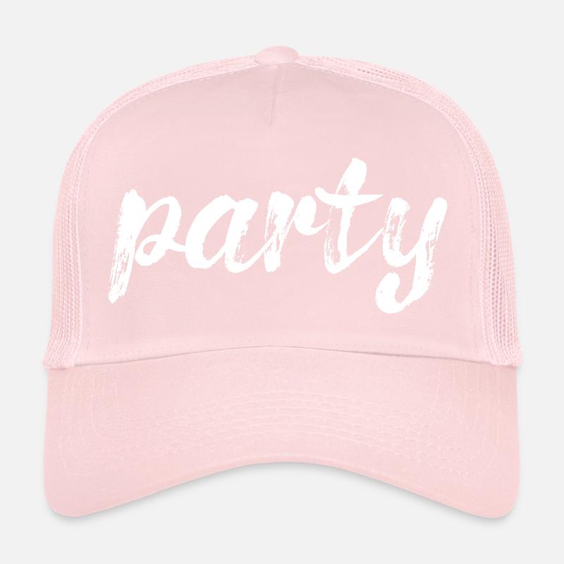 fête, blanc Casquette trucker 