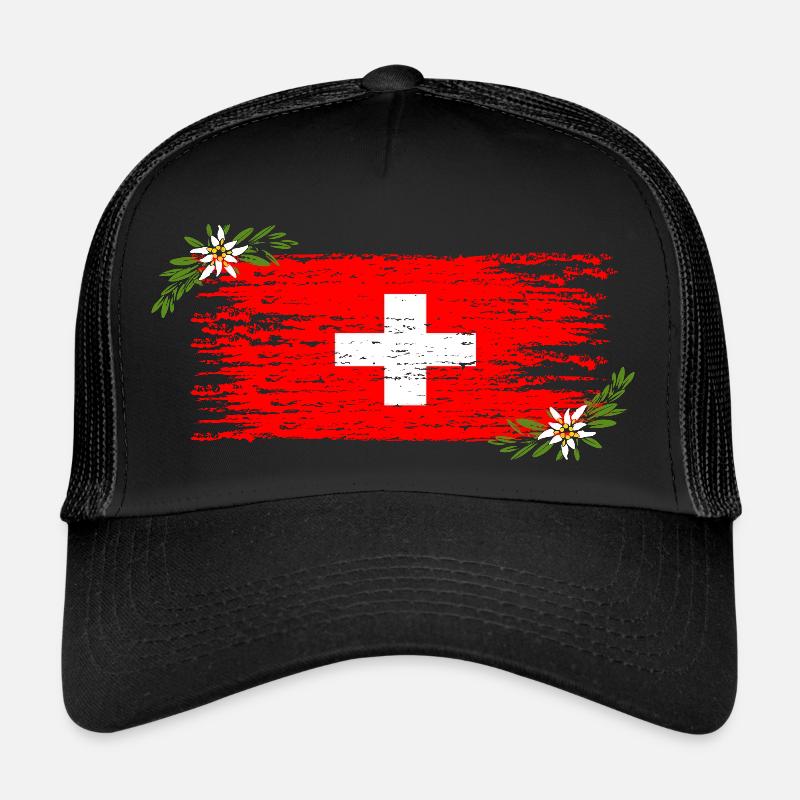 Swiss flag Trucker Cap