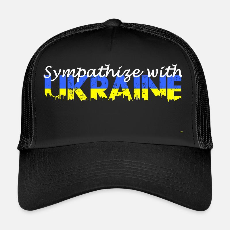 Sympathize With Ukraine - Casquette trucker  - noir/noir