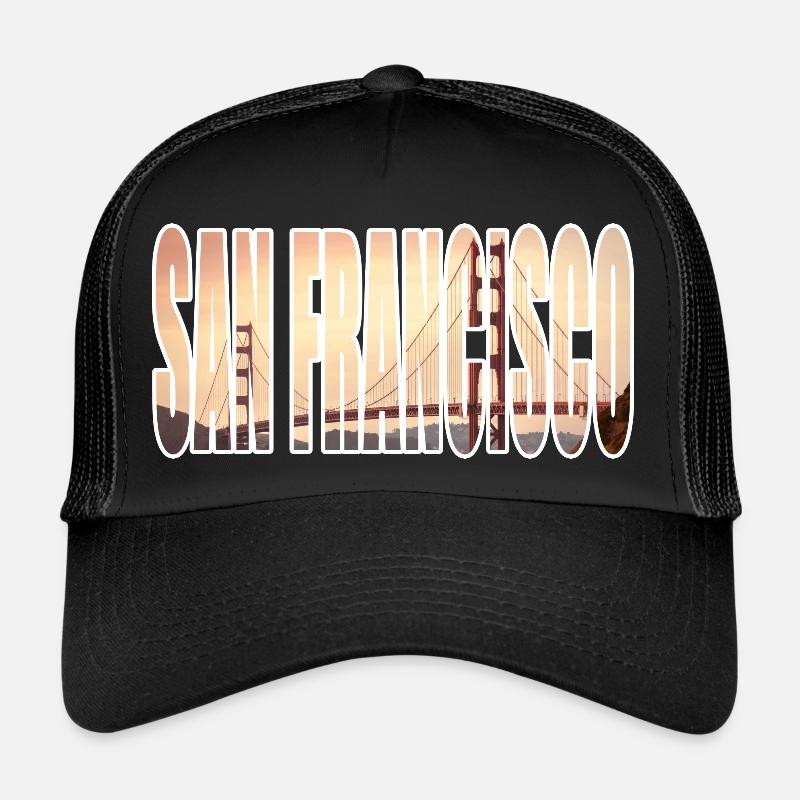 SAN FRANCISCO - Trucker Cap - Schwarz/Schwarz