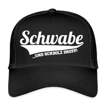 Schwabe - Schwäbisch - Trucker Cap - Schwarz/Schwarz - Vorne