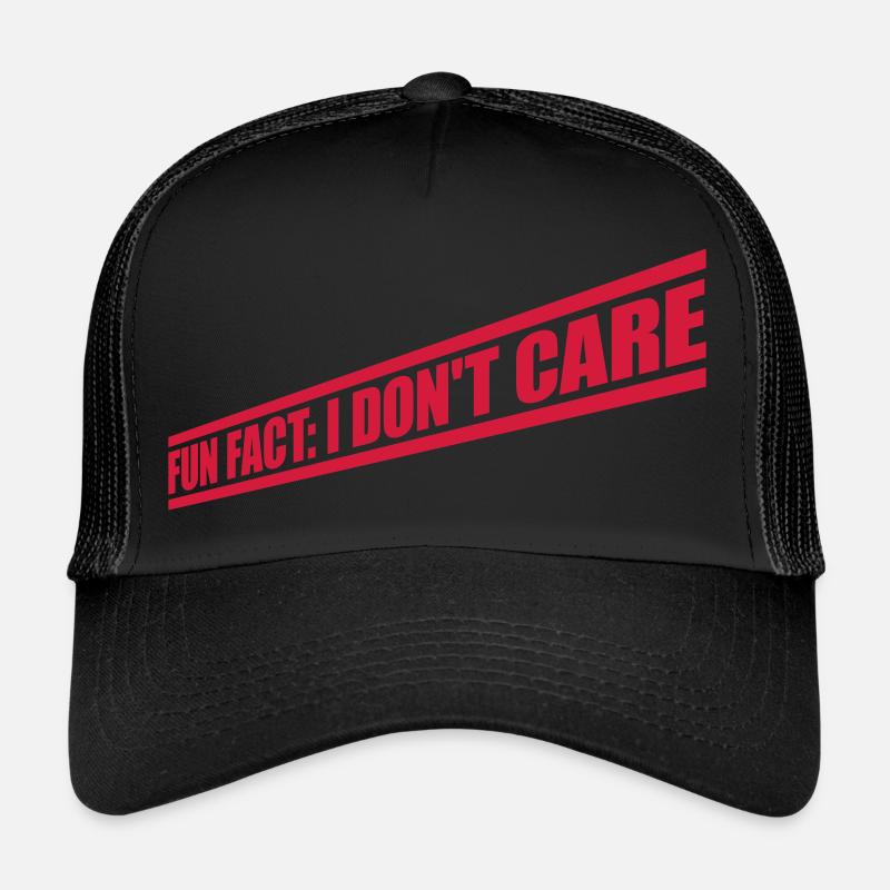 I dont care fact Trucker Cap