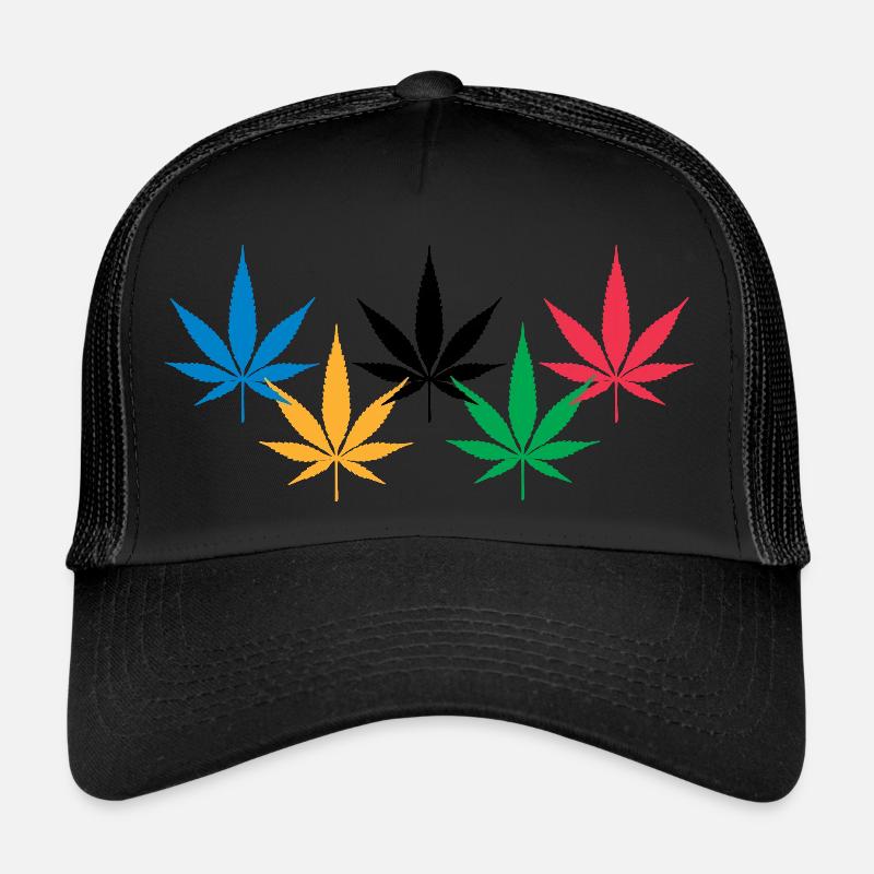 Hemp leaf Trucker Cap