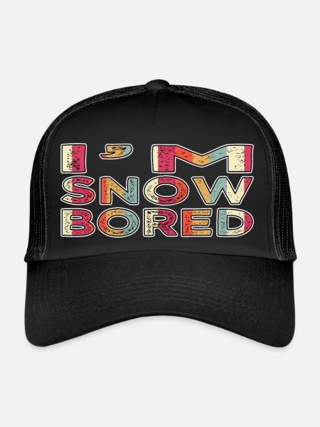 Amusement sous l’arbre déclaration de vacances à la plage mignon - Casquette trucker  - noir/noir - Devant