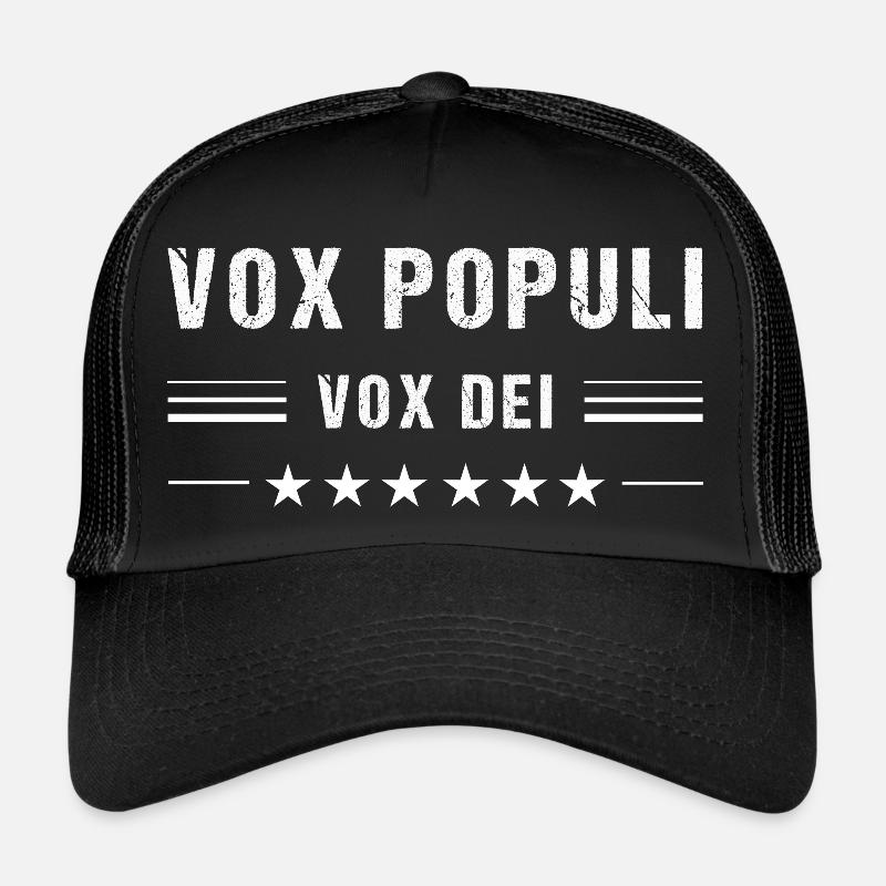 VOX POPULI VOX DEI - Trucker Cap - black/black