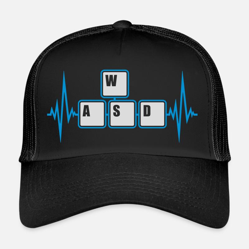 Computer WASD Keyboard Keys Trucker Cap