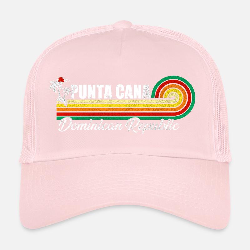 Punta Cana Dominican Republic Retro 70s Trucker Cap
