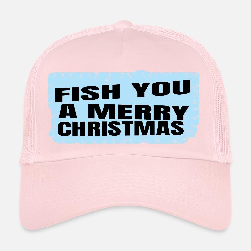 Beards Computer Birthday Present Fish Head Trucker Cap