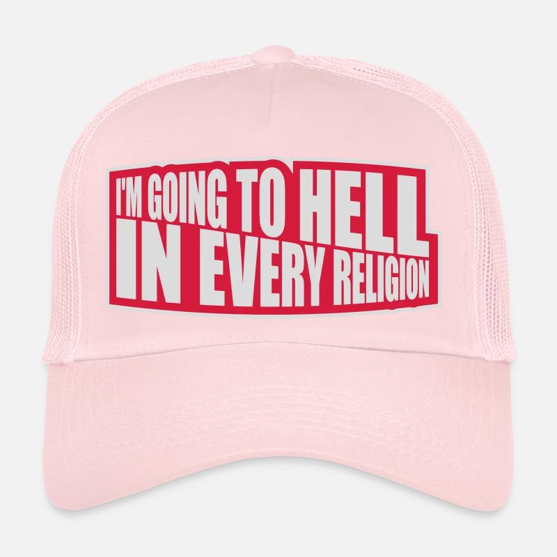 in going to hell Trucker Cap