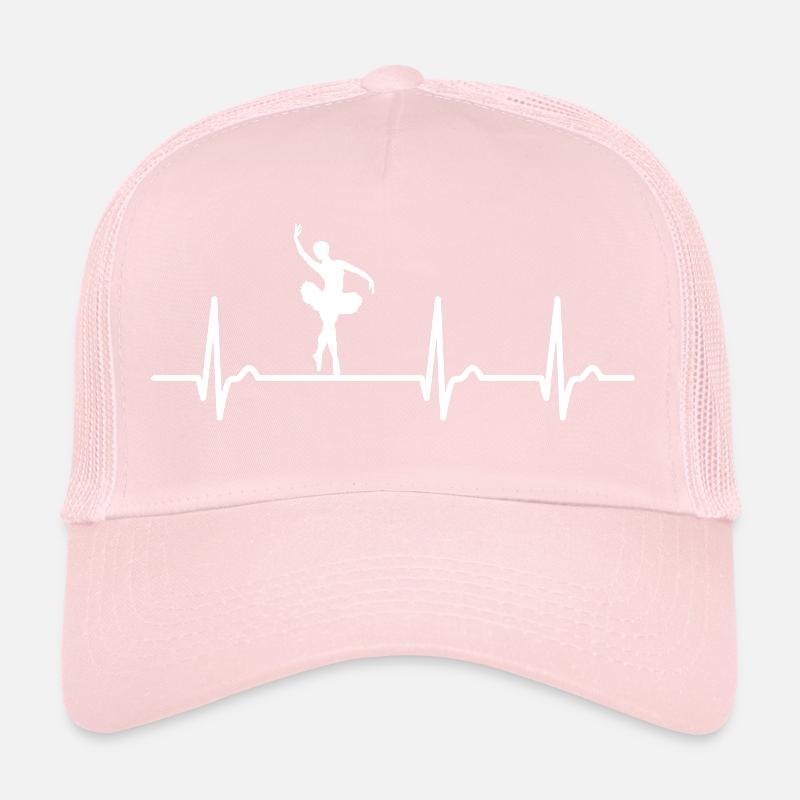 ECG curve - heart curve - pulse - ballet - art Trucker Cap