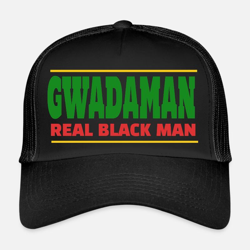 Gwadaman, real black man Casquette trucker 