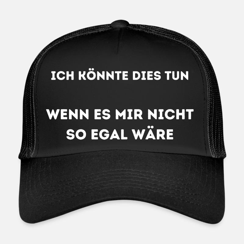 Ich könnte dies tun 1 - Trucker Cap - Schwarz/Schwarz