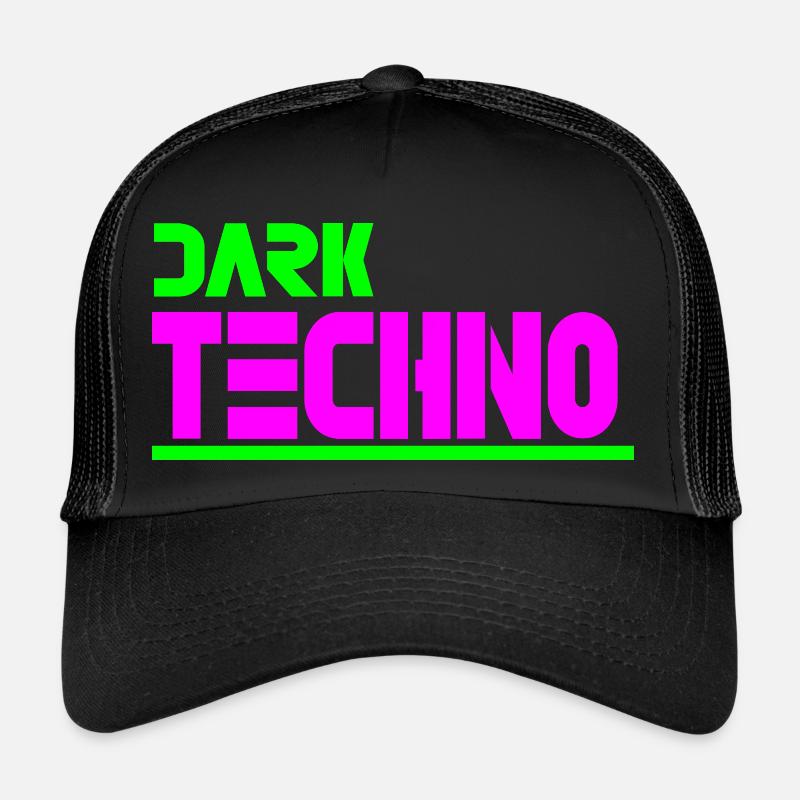 Dark techno Trucker Cap