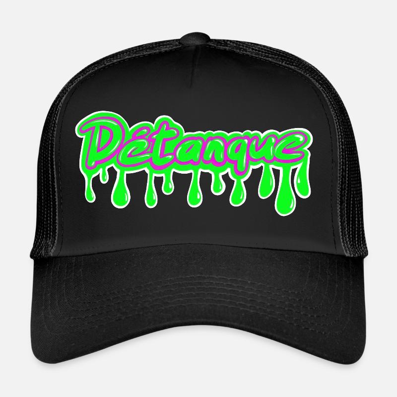 Petanque Pétanque Boule Boccia - Trucker Cap - Schwarz/Schwarz